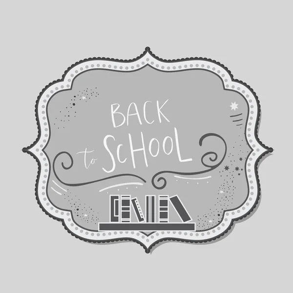 Welcome Back School Vector Template Flyer Magazines Posters Book Cover — Stock Vector