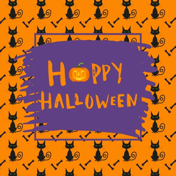 Happy halloween poster design — Stock Vector