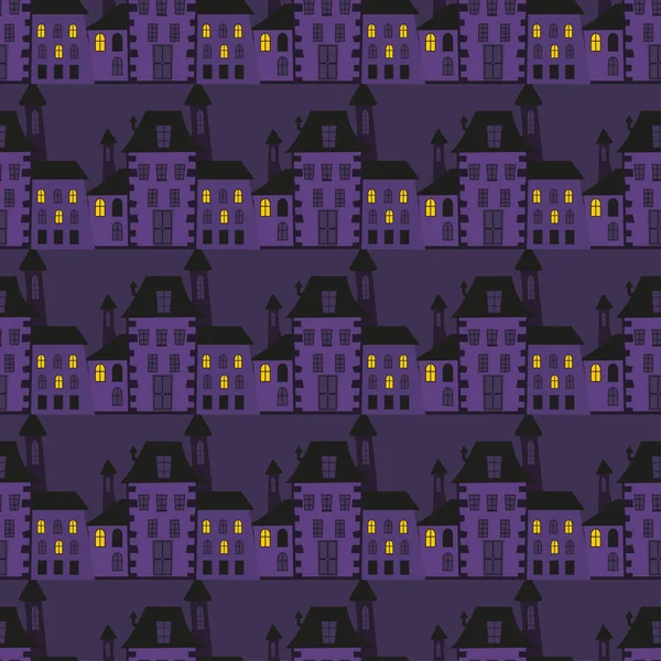 Motifs Halloween Avec Des Symboles Vacances Fond Écran Vectoriel Pour — Image vectorielle