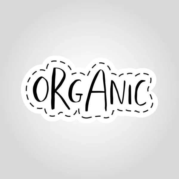Vecteur Éco Logo Bio Signe Badge Alimentaire Végétalien Sain Étiquette — Image vectorielle