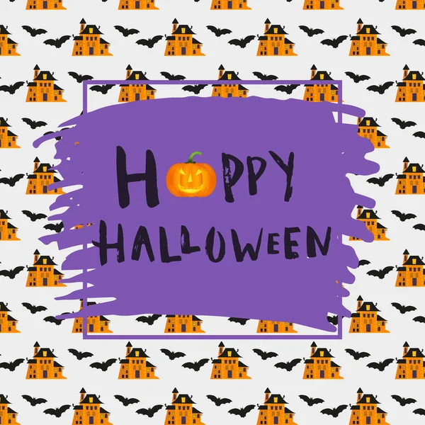 Happy halloween poster design — Stock Vector