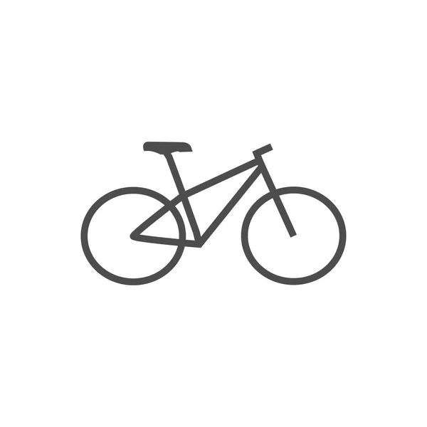 Fiets pictogram op wit — Stockvector