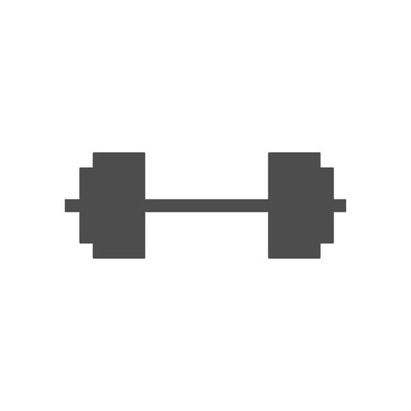 Fitness ikona na bílém pozadí — Stockový vektor