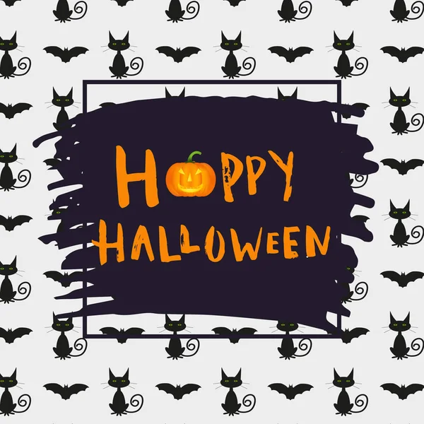 Happy halloween poster design — Stock Vector