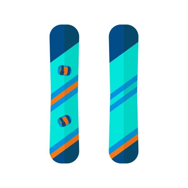 Sport Hiver Icônes Snowboard Ensemble Ski Snowboard Isolé Sur Fond — Image vectorielle
