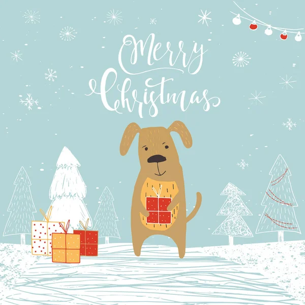 Sevimli Noel hediye kartı ile yazı alıntı Merry Christmas, sihirli anlar. Kolay düzenlenebilir bir şablona. Modern resim kartpostal, poster, tişört, afiş için.
