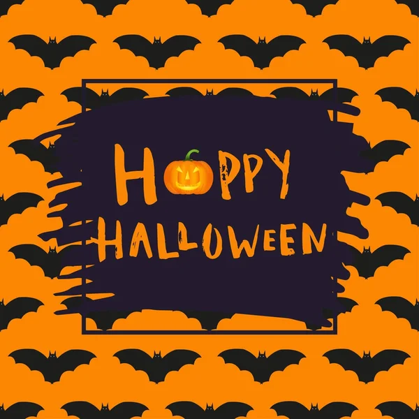 Happy halloween poster design — Stock Vector