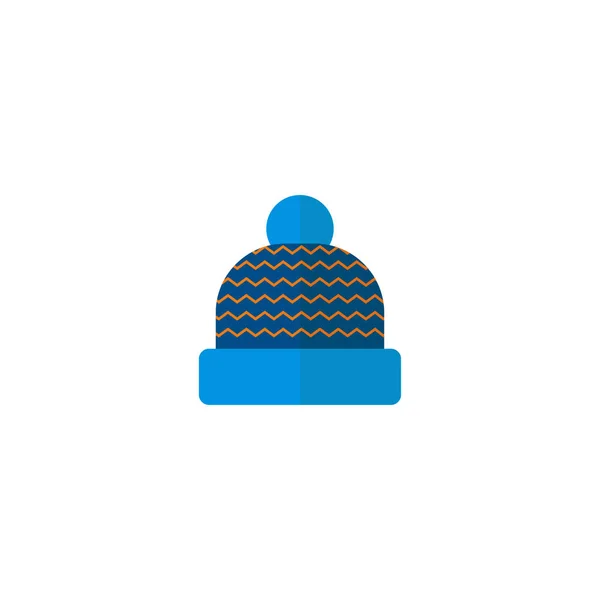 Значок Зимнего Спорта Шляпы Катания Лыжах Сноуборде Изолирован Белом Фоне — стоковый вектор