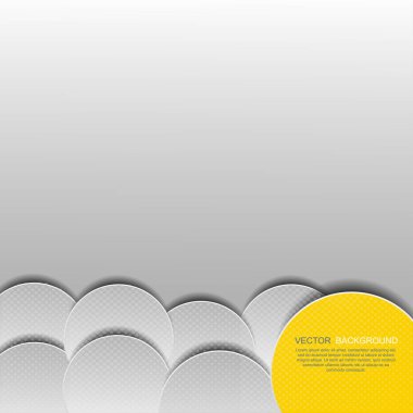 Alt gölgeler ile kağıt daire arka plan.