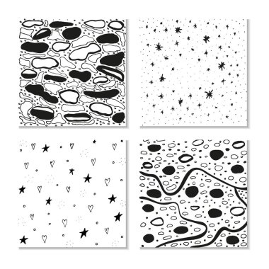 Mürekkep el çizilmiş dokuları