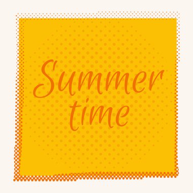 Yaz saati, plaj partisi ilanı yazı ile. Yaratıcı mürekkep illüstrasyon ifade baskılar ve posterler, davet ve tebrik kartları için