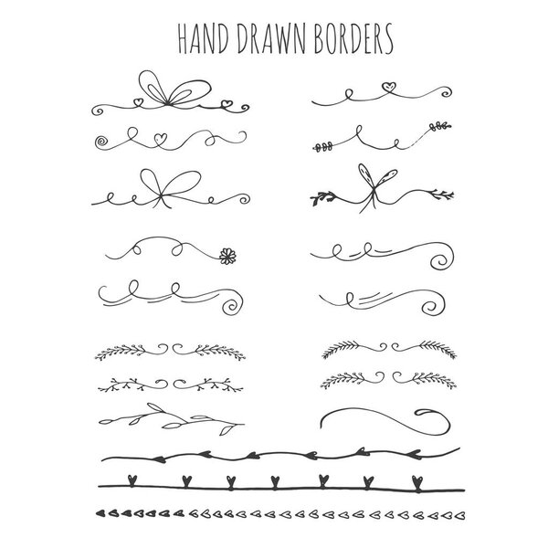 hand-drawn ink borders