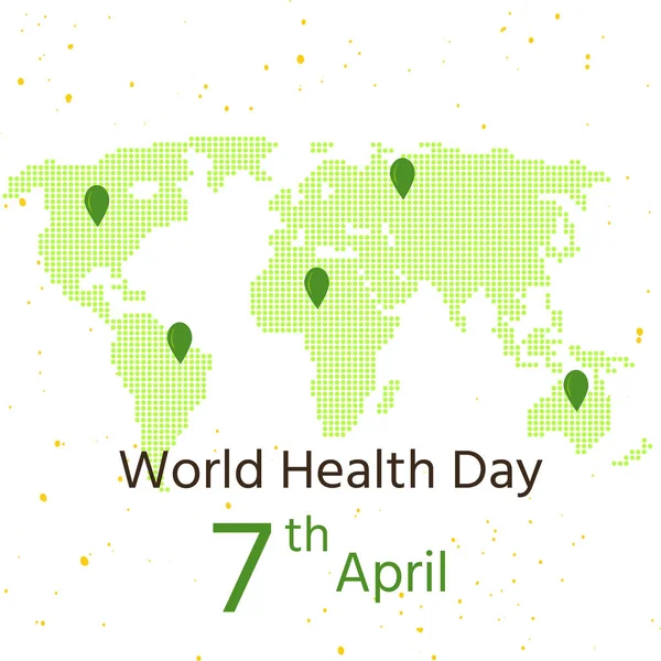 Koncept Světového dne zdraví — Stockový vektor