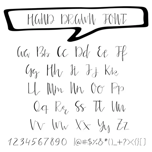 Caligrafía manuscrita Font — Archivo Imágenes Vectoriales