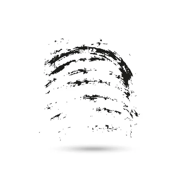 Pinceladas Grunge Desenhadas Mão Isoladas Fundo Branco Com Sombra Molduras — Vetor de Stock