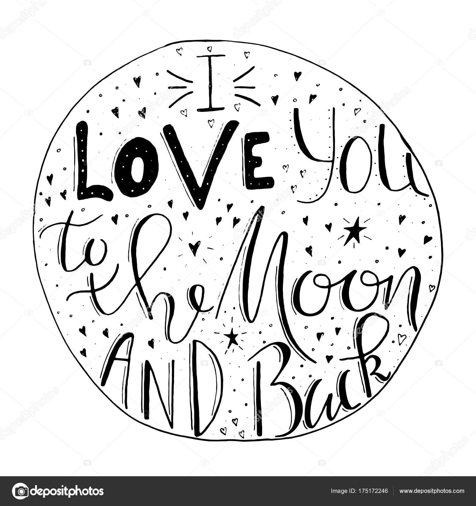 Love You Moon Back Hand Drawn Holiday Card Valentines Day Vector Image By C Tanyasun Vector Stock Love You Moon Back Hand Drawn Holiday Card Valentines Day Vector Image By C Tanyasun Vector Stock