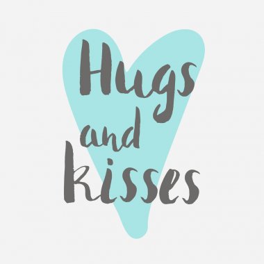 Renkli Sevgililer günü kartı şablonu. Vektör çizim için yazıt tebrik tebrik kartı