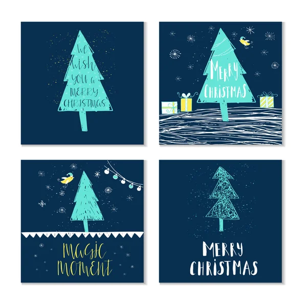 Deseos de Navidad para vacaciones — Vector de stock