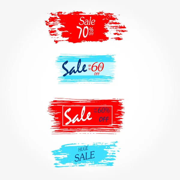 Geometrical Social Media Sale Banners Ads Web Template Collection Vector — Stock Photo, Image