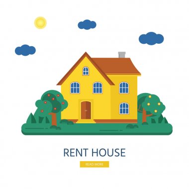 Satış, reklam ev, yazlık için Banner.