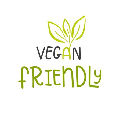 Vektör Eko, bio yeşil logo veya işareti. Vegan sağlıklı gıda rozet, kafeterya, restoranlar, ambalaj ürünleri için etiket. Elle çizilmiş yapraklar, dallar, yazı ile bitki elemanları. Organik tasarım şablonu