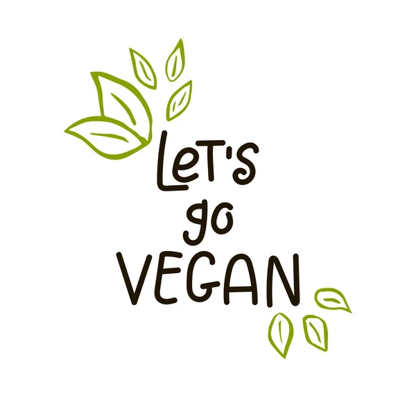 Vektor Eco Bio Grünes Logo Oder Zeichen Abzeichen Für Vegane — Stockvektor