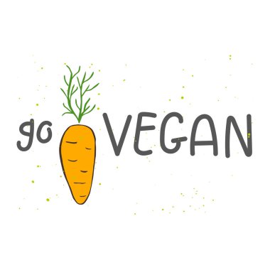 Vektör Eko rozet veya etiketi, bio yeşil logo. Kafeterya, restoranlar, ambalaj ürünleri için vegan işareti. Elle çizilmiş havuç. Organik tasarım şablonu.