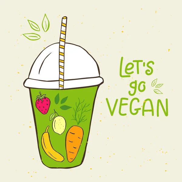Vektör Eko rozet veya etiketi, bio yeşil logo. Kafe, Restoran, ambalaj ürünleri için vegan işareti. El smoothies, yapraklar, dallar, yazı ile bitki elemanları ile çizilmiş kavanoz. Organik tasarım şablonu.