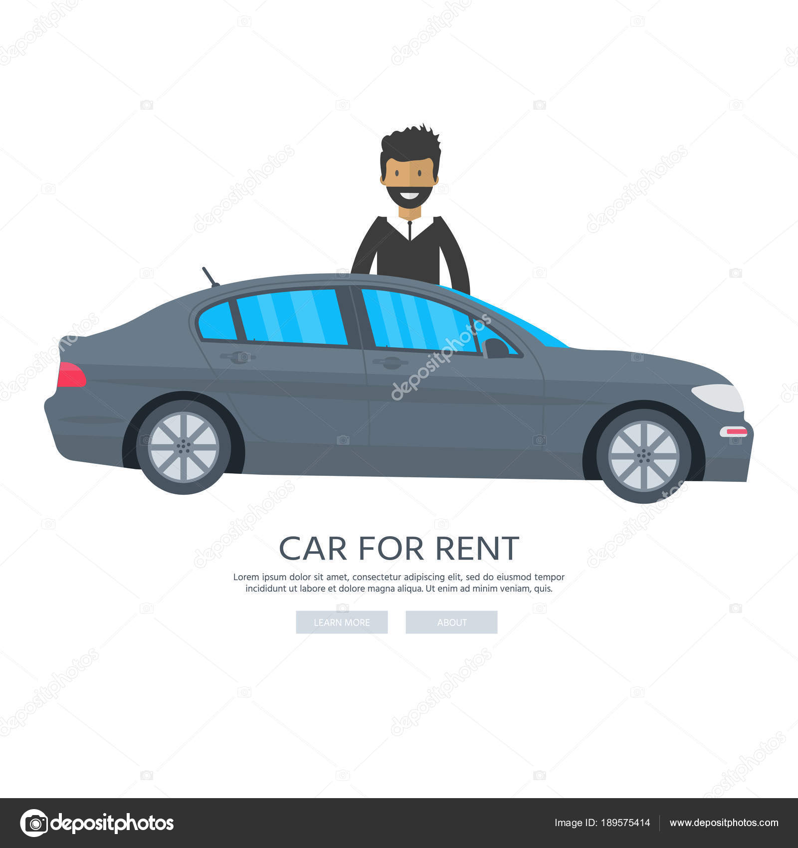 Banner Sales Advertising House Cottage Car Man Offer Home Purchase