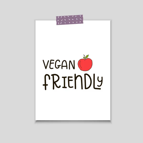 Cartaz Vetor Crachá Ecológico Tag Logotipo Bio Verde Placa Vegan —  Vetores de Stock