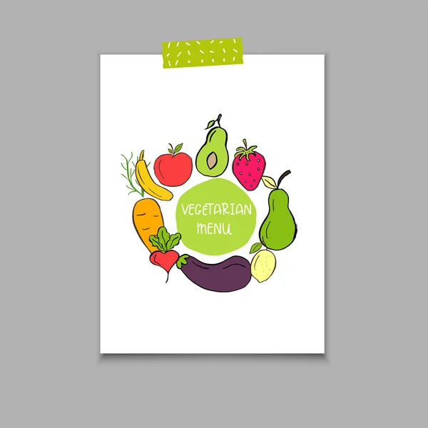 Poster Eco Badge Label Bio Groen Logo Vector Vegan Teken — Stockvector