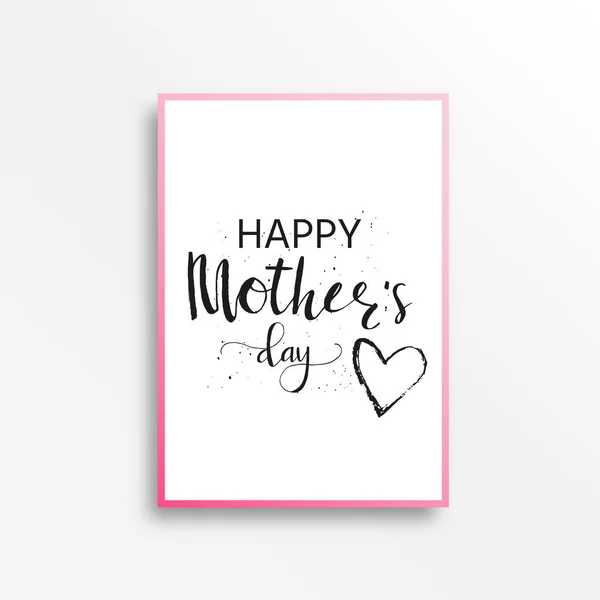 Glückliche Muttertagskarte Gezeichnet — Stockvektor