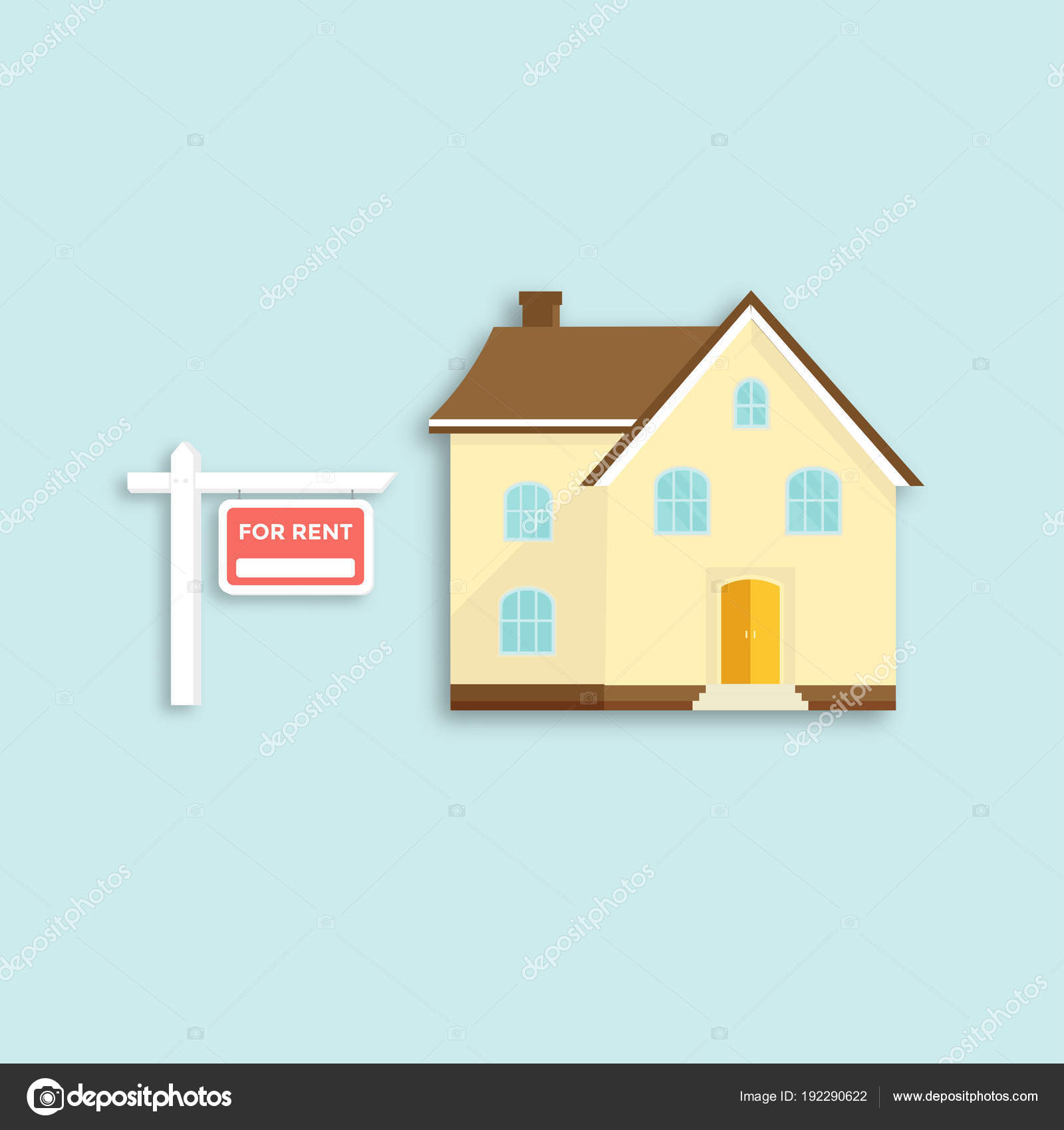 Banner Für Vertrieb Werbung Haus Hütte Angebot Der Hauskauf