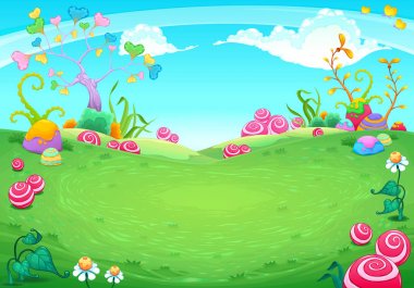 Doğal unsurları ile fantezi manzara