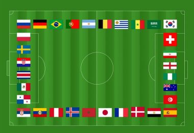 Katılımcıların bayrakları 2018