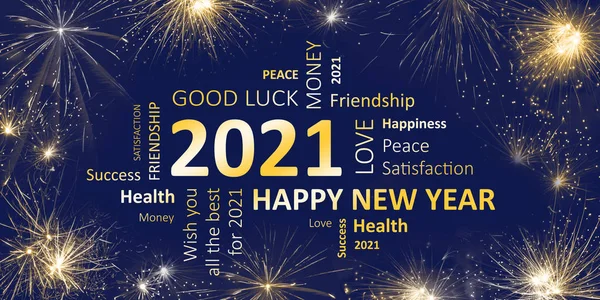 Yeni yıl kartı 2021 iyi dileklerimle