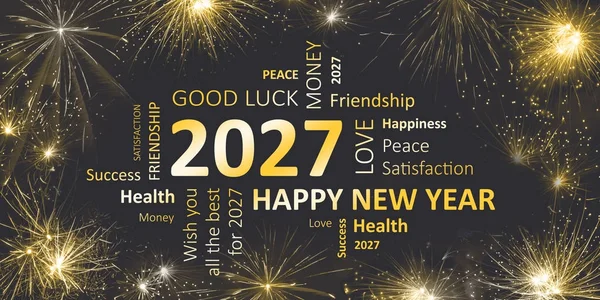 new years card Happy new year 2027 and wishes