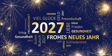Alman yeni yıl kartı 2027 iyi dileklerimle