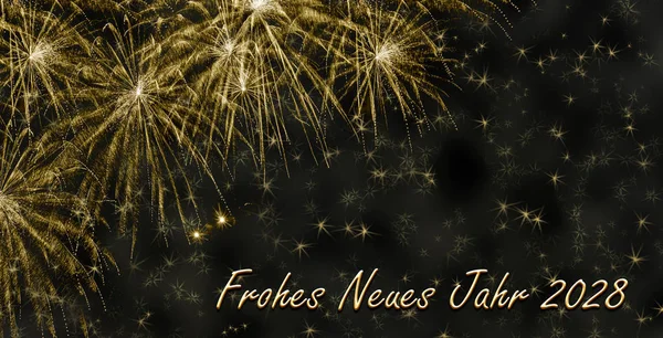 Deutscher Gruß Karte &quot;Frohes Neues Jahr&quot; - &quot;happy New Year&quot; 2023