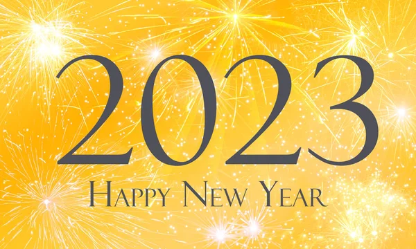 happy new year - card with number