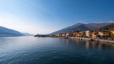 Gravedona görünümünü Lake Como İtalya '