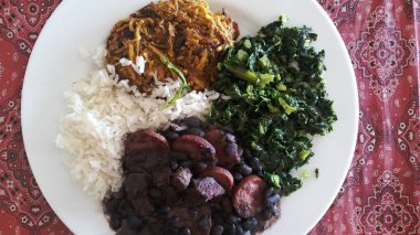 Tipik Brezilya gıda, feijoada