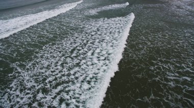 Bir dron tarafından görülen dalgalar deniz