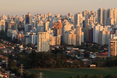 Büyük şehir, binalar, Sao Paulo Brezilya
