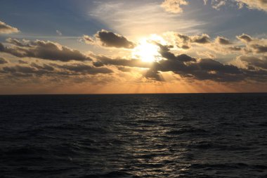 Sunset bulvarında deniz Güney Amerika