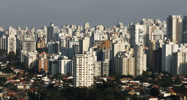 Velká města se svými budovami, Sao Paulo Brazílie — Stock fotografie