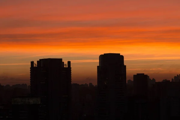 Grandes Ciudades Puesta Sol —  Fotos de Stock