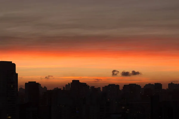 Grandes Ciudades Puesta Sol —  Fotos de Stock