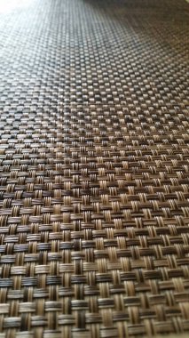 Kahverengi sisal halı dekorasyon