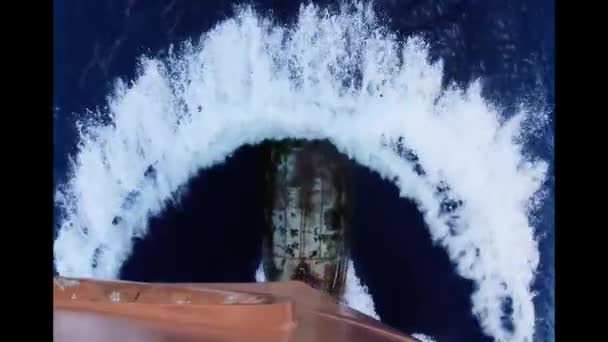 Передова Швидкість Корабля Морської Секції — стокове відео